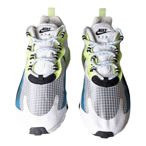 NIKE Air Max 270 React 'Oracle Aqua Ghost Green' Running Shoes Size 8 - Picture 4 of 9